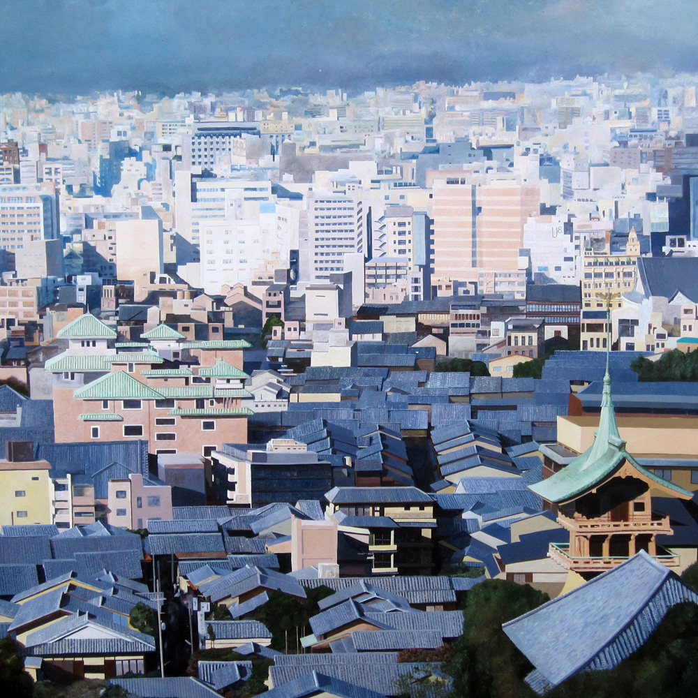 京都風景画 Web個展 瓦屋根